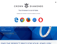 Tablet Screenshot of crowndiamonds.com.au